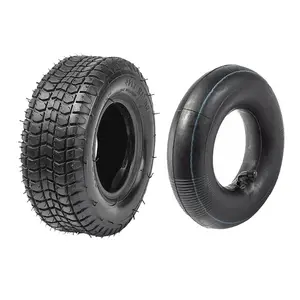 Suisuitong 9x3.5-4 Mini ATV Tire and Tube Set – 9x3.50-4 Off-Road Tire with Inner Tube, 4PR Heavy Duty for 49cc 2-Stroke Pocket Bike, Go Kart, Mini Quad, Petrol Scooter, Lawn Mower, Garden Equipment