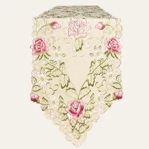 Table Runner with European Embroidery