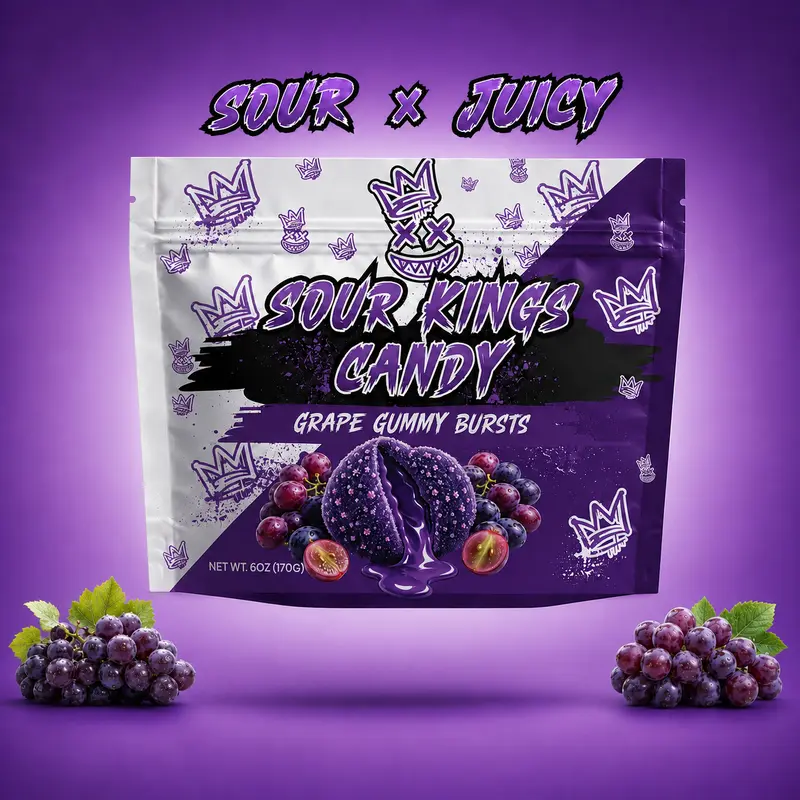 Grape Sour Bursts - Viral Sour Candy Snack