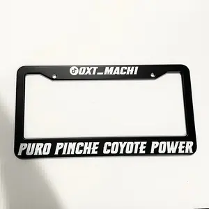 License plate frame personalized