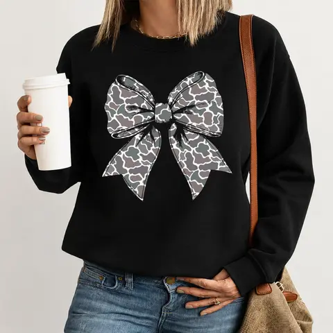 RETRO Camo Coquette Bow Sweater, Dove Season Shirt, Girls Camo Bow Shirt, Hunting Coquette Bow Sweatshirt, Camo Dude, Cotton Round Neck Tee, Unisex Shirt for Men and Women, Menswear, Womenswear Printed Tops