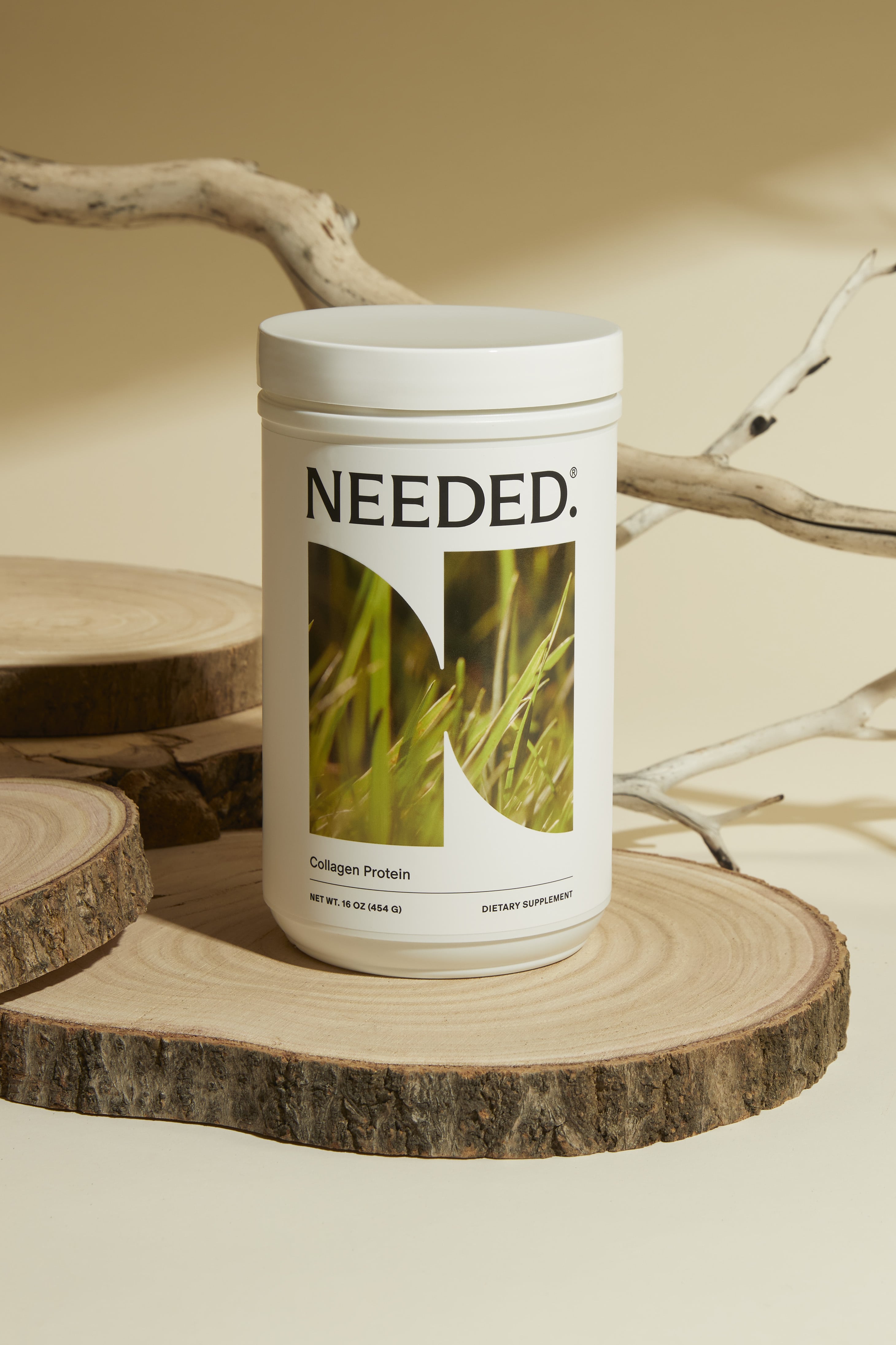 Needed. Women's Collagen Peptide Powder - 1 lb Bottle (1 Month Supply) - Ethically Sourced, Non-GMO, Grass-fed, Pasture-Raised, Hormone-Free - Expertly-Formulated & Tested Prenatal Hydrolyzed Collagen Protein Powder