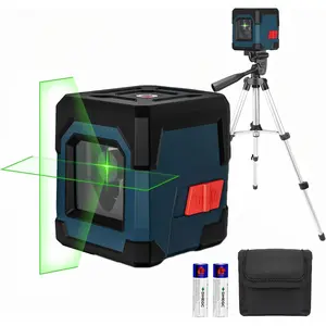 Laser Level, Cross Line Laser with Self-Leveling, Vertical and Horizontal Line, Rotatable 360 Degree, Carrying Pouch, Battery Included (LV1GT)