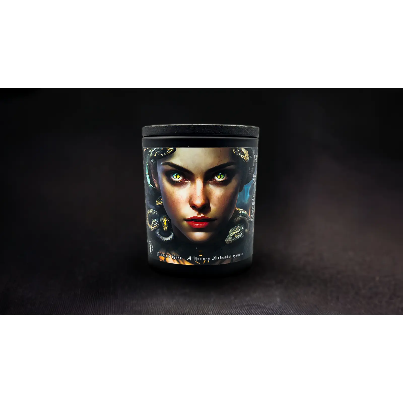 Medusa’s Gaze - Dark Floral, Leather & Musk Candle