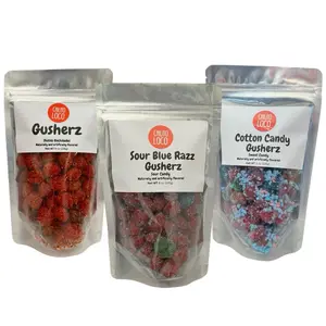 3 Pack Sour Blue Razz Gusherz, Gusherz Enchilados, and Cotton Candy Gusherz. Sour, sweet, and spicy gusherz bundle candy gusher Snack Candies
