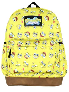 Nickelodeon SpongeBob SquarePants Face Expressions All Over Print Backpack 16"