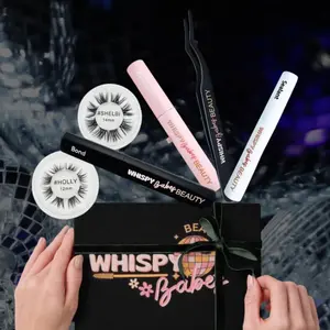 Whispy Babes DIY Lash Kit with 12mm & 14mm Lashes, Glue, Sealant, Bond & Lash Tweezers - Includes Holly & Shelbi Products - Makeup, Eyelashes