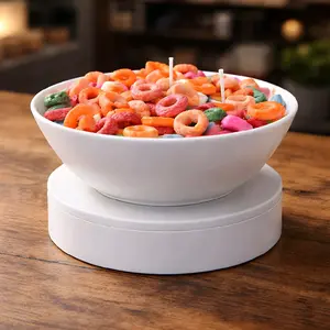 Cereal Bowl with Colorful Fruit Loops