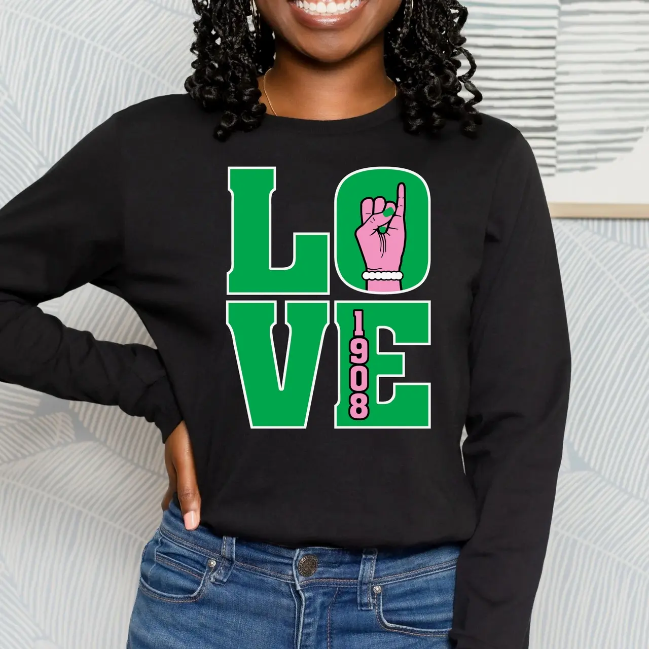 Alpha Kappa Alpha Sweatshirt. AKA Sweatshirt. AKA 1908 Sorority Apparel.  AKAs, Alpha Women, Ivies.