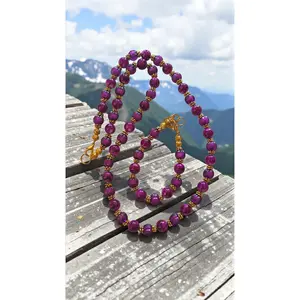 Plum & Black Beaded Jewelry Set      (4781)