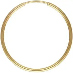 14Kt Gold Filled Endless Hoop Earwire 50x1.25mm - 1 Pair/pack