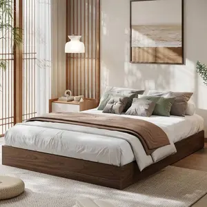 Wood  ,Simple Flat   Without Headboard,Full Floor   With Wood Slat Support, No Box Spring Needed,Easy Assembly Bed Frame Twin Size Gingham Daybed Trundle