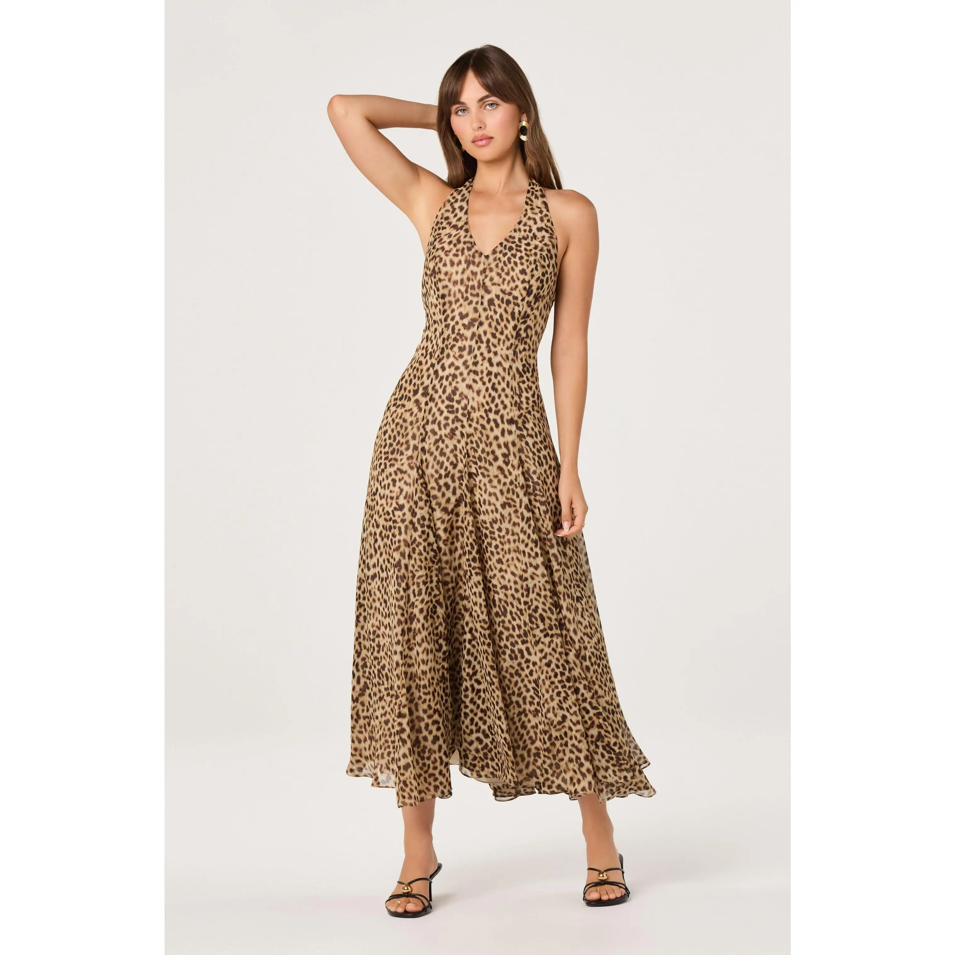 Myra V-Neck Halter  Maxi Dress