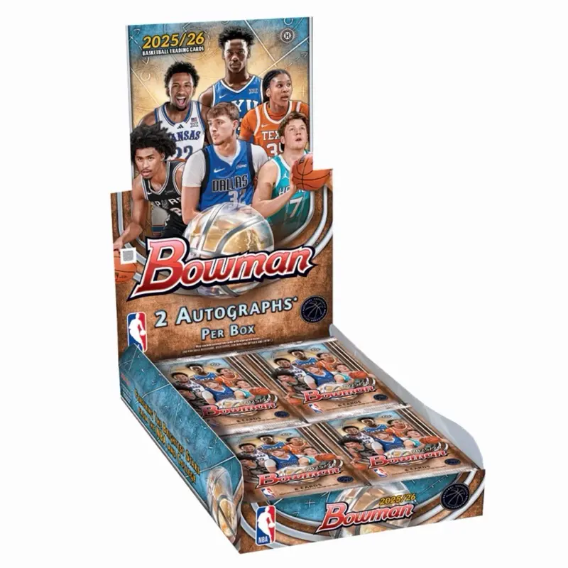 2025/26 Topps Bowman Basketball Hobby Box - 2 Autos per Box - Collectibles Trading Card Basketball Value NBA