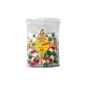 Kokito Banderita de Coco Pacheanguera Soft Coconut Candies Shaped Like Flags Mexican Colors Green White Red 50 Pieces
