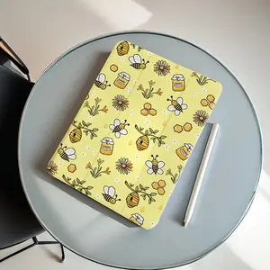 Yellow Bee Honey, with adjustable stand and pen slot, foldable non-slip TPU protective case, suitable for iPad mini, iPad Air, iPad Pro/iPad 10th generation, 11th generation and other series iPad protective cases