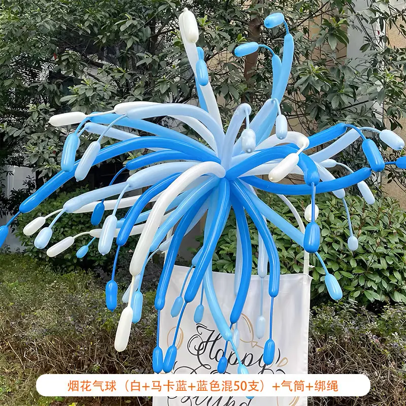 White + Macaron Blue + Blue 50 +Air Pump +Tie Rope