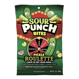 Sour Punch Bites Pickle Roulette, 5 Oz Bag