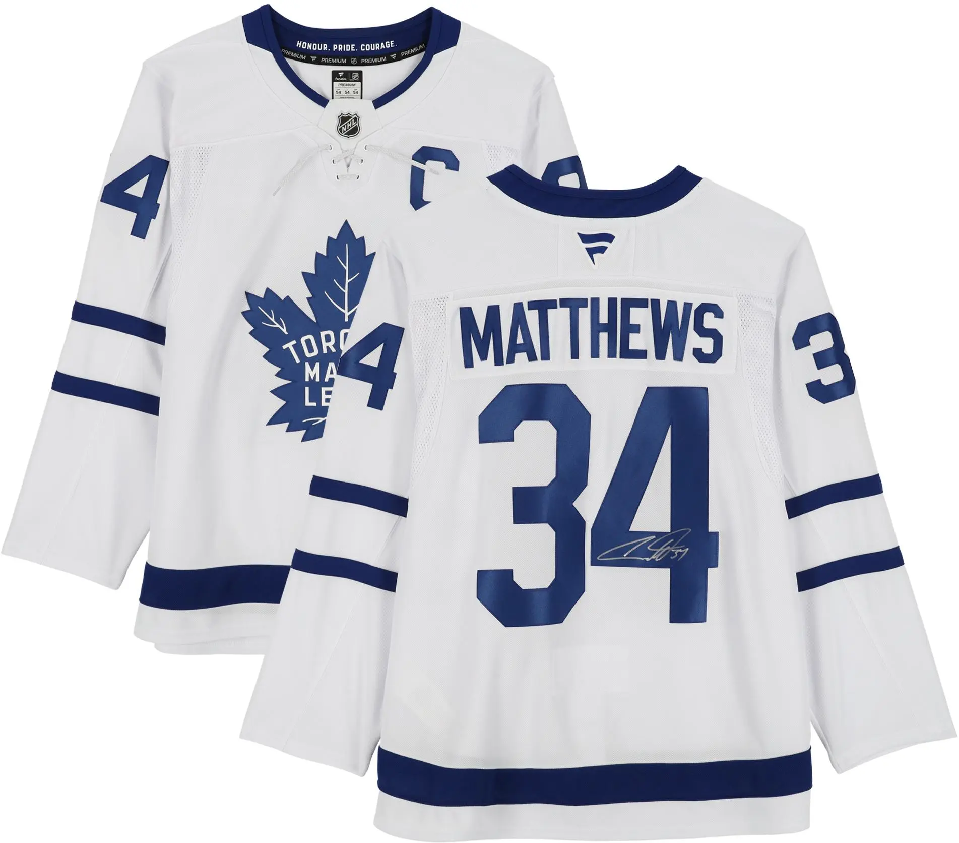 Auston Matthews Toronto Maple Leafs Autographed White Fanatics Premium Jersey - Fanatics Authentic Certified