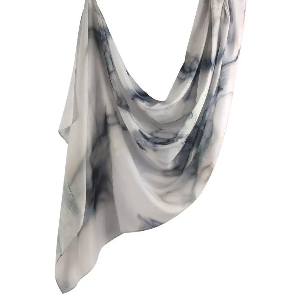 Modest Hijab for Muslim Women, Large Watercolor Floral Printed Scarf with Crocodile Texture - 80x180cm for Hijabi Fashion, Watercolour, Modest Full Cover