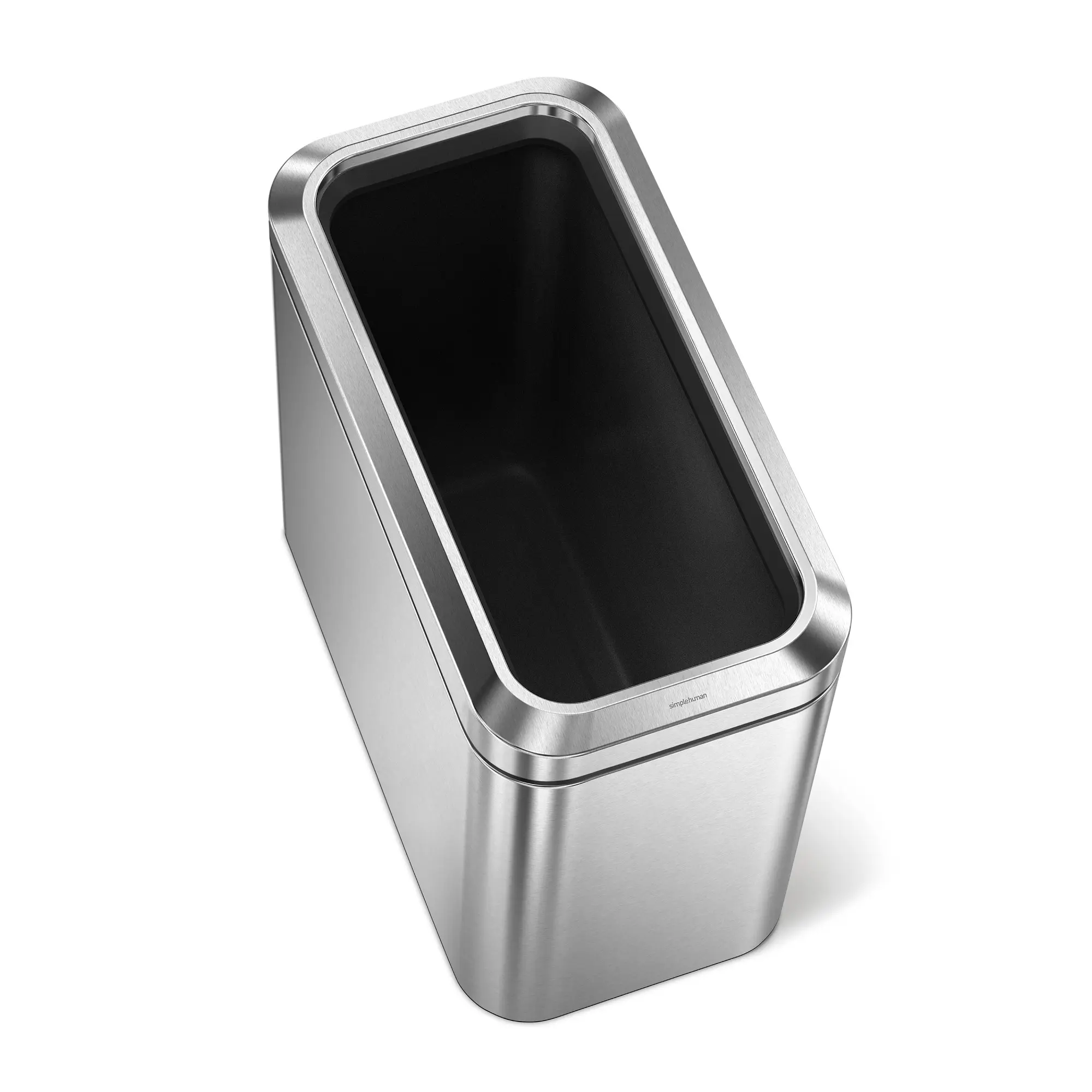 Simplehuman ( 25L Slim Open Top Trash Can), (20-L Dual Compartment Slim Open Recycler Can)