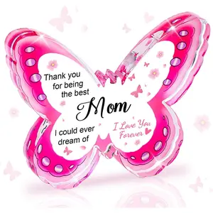 Best Mom Ever Acrylic Butterfly Plaque| Sweet Mother’s Day & Birthday Gift for Mom