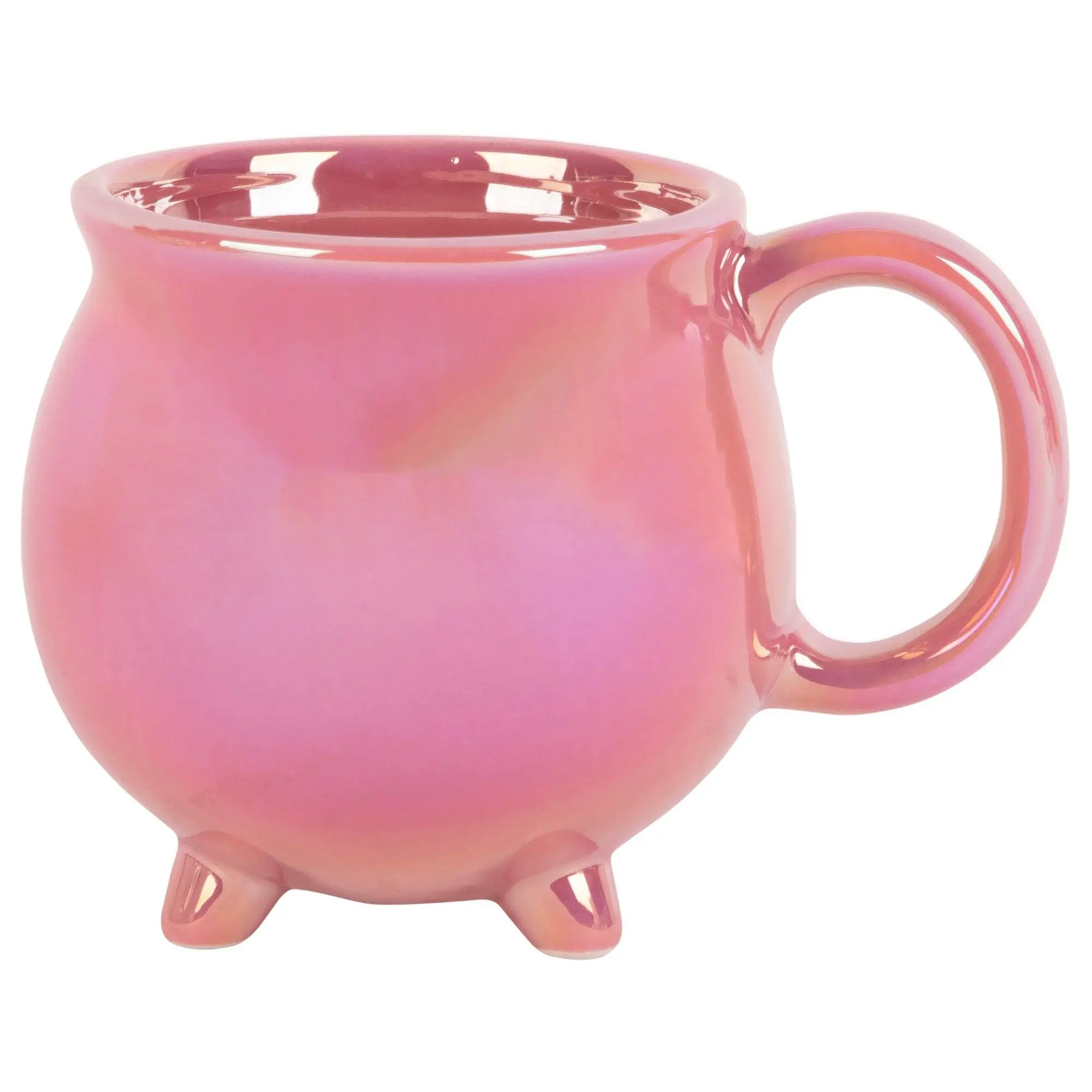 20oz Light Pinkluster Iridescent Cauldron Footed Mug