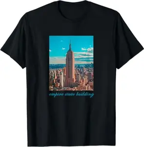 GILDAN 5000 empire state building tee newyork city T-Shirt