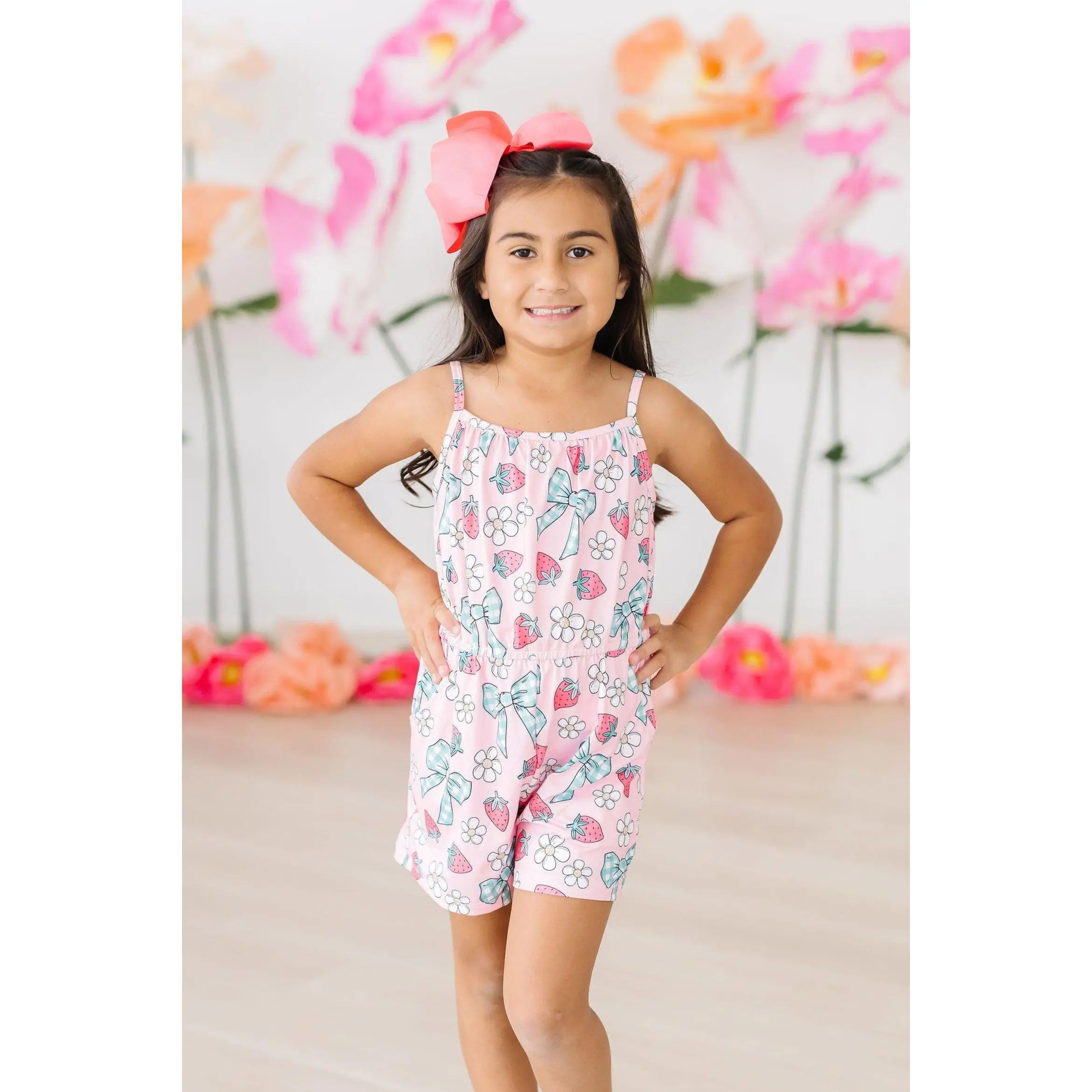 Berry Picnic Strappy Play Romper