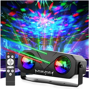 Disco Ball Light,Party Disco Strobe   Projector Dj Dance Light Sound Activated with Remote Control Stage Rave for Parties Bar Birthday Wedding KTV Christmas Halloween Dancing Decor