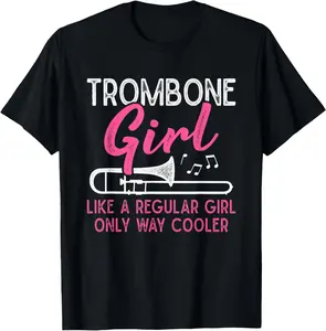 100% Cotton Unisex Trombone Like A Regular Funny Trombone Player T-Shirt