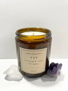 Angel Number 777 - Tranquil Amber Spiritual Soy Candle