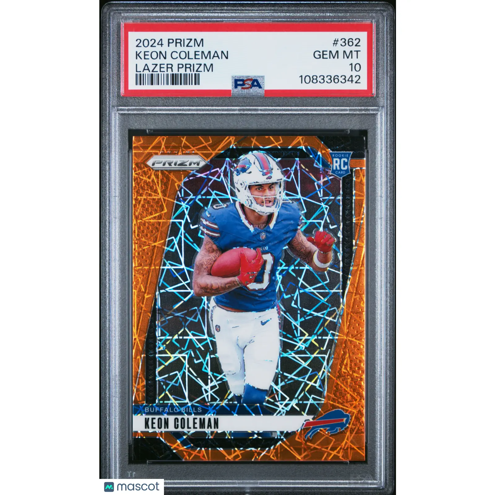 2024 Panini Prizm Keon Coleman #362 Lazer PSA 10