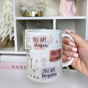 [Sale off up to 65%] Who I am In Christ, Christian Mug, Bible Verse Mug, Positive Coffee Mug, Bible Study Gift, Christian Gifts, Affirmations for Women, Jesus