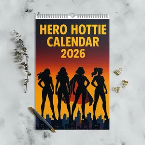 Hero Hotties Calendar (2026) - Featuring 12 Stunning Hero Hotties For Daily Motivation And Planning