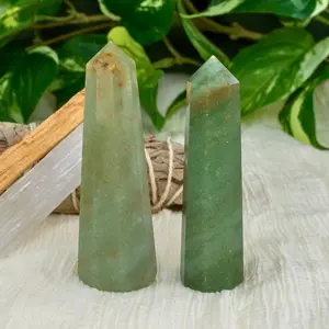 Down to Earth Green Aventurine Tower