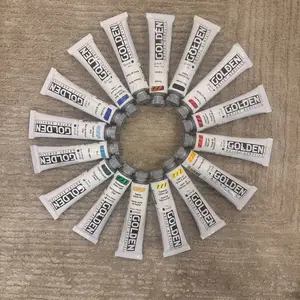 Golden Heavy Body Acrylic Paint Set – 16 Colors – 2 oz Tubes – Professional Grade, Primary Colors