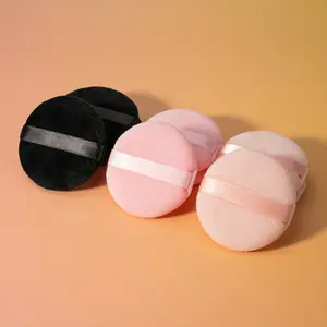 [3pcs Soft Powder Puff] 3pcs Super Soft Powder Puff for Face Powder |   Set Makeup, Dry Powder Puffs And Wet Powder Puffs, Suitable for Traveling, Beauty Tool with Strap
