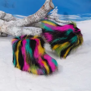 2025 Winter Girls' Boots, Random Pattern Tassel Warm Shoes