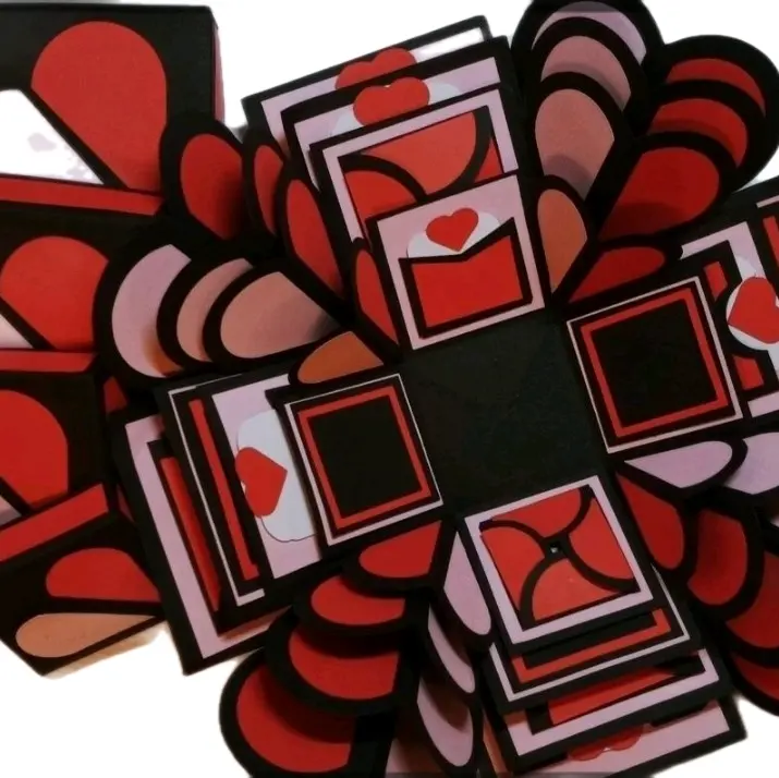 Valentine explosion box Children Birthday Wedding Colorful