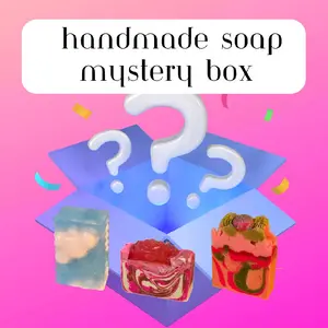 Handmade Artisan Soap Mystery Box. 3 or 5 Handmade Organic Soap Bars (Cold Process & Goat Milk Soap). All Natural Soap Bars Body Care