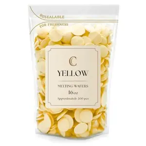 KIDU Yellow Chocolate Melting Wafers 16 Ounces Bulk Perfect For Dipping, Deserts, Baking And More - 1 Pound