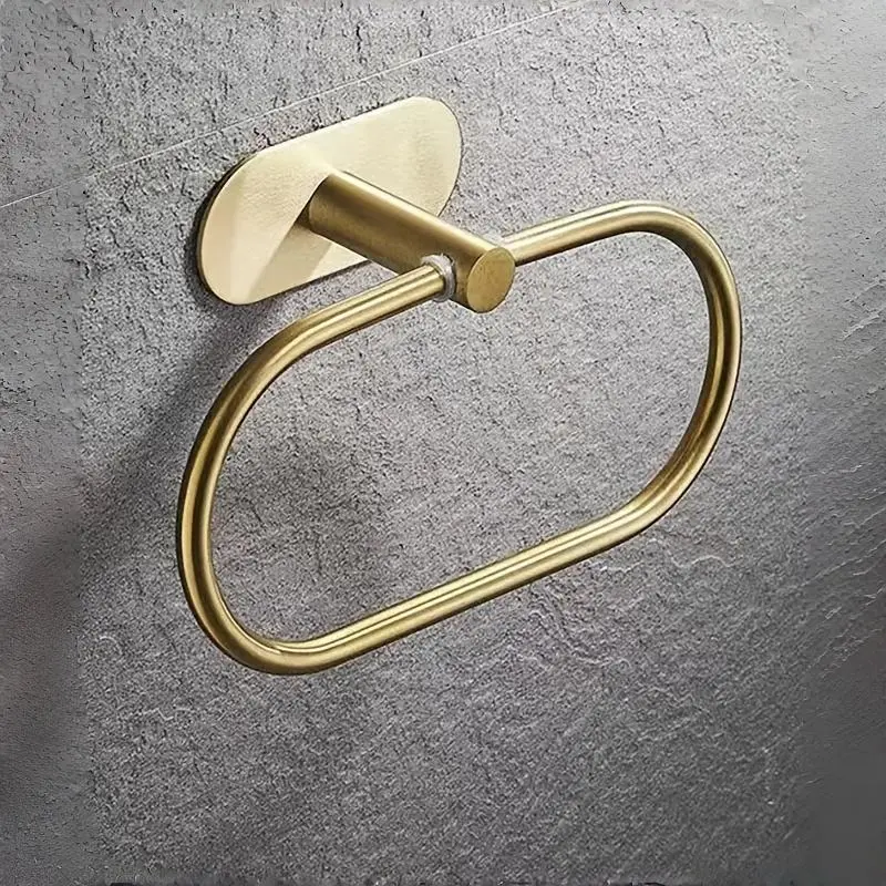 Non-drilled adhesive hook towel rack - 180° rotating type - High-strength, no-drilling installation, space-saving bathroom and kitchen towel rack, Bathroom Accessory