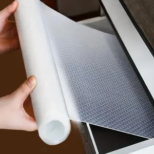 Non-adhesive Washable Placemats, Household Placemat, 1 Roll Cuttable DIY Placemat & Waterproof Coasters for Home Party Use, Waterproof Oil-proof Drawer Liner, Non-slip Fridge Liner Mat Cover for Home Kitchen Supplies