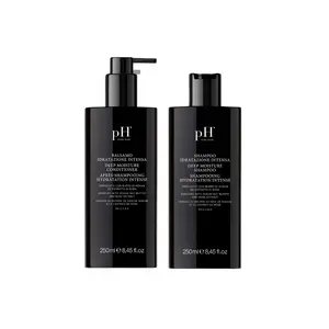 pH PURE HAIR Deep Moisture Shampoo & Conditioner Set - Moisturizing Formula For Dry Damaged Hair - Enriched with Kokum Nut Butter and Rose Extract - 8.45 Oz (Pack of 2)