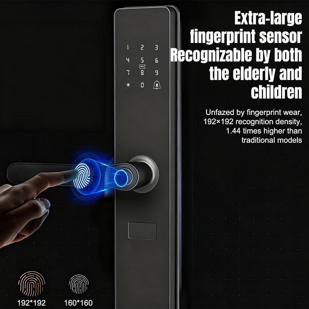 Upgraded Door Lock Biometric Fingerprint Bluetooth Password Keyless Keypad Entry