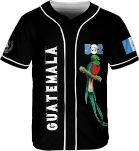 Customized Guatemala Baseball Jersey Shirt - Personalized Guatemalan Pride T-Shirt with 3D Design