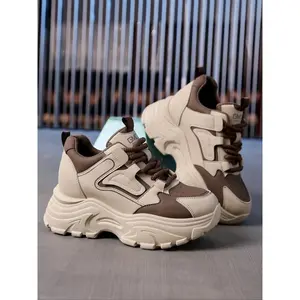 Women’s Thick Sole Casual Sports Shoes, Comfortable and Stylish Thick Soled Sneakers for Daily Wear, Perfect for Walking and Leisure Activities