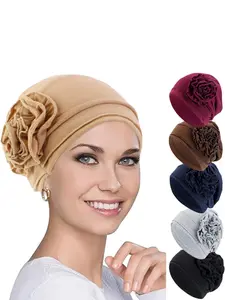 Women's Floral Headscarf Hat Set, Comfortable & Stylish Design, Perfect for Daily Wear, Ideal Gift for Her, Soft Material