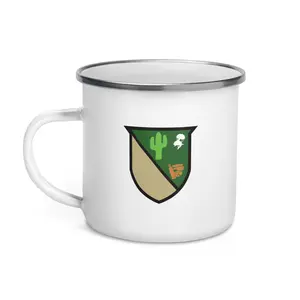 Classic Land Navy Mug - Sturdy Enamel Drinkware for Every Cadet